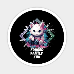 Forced Family Fun - Gamer Cat Magnet